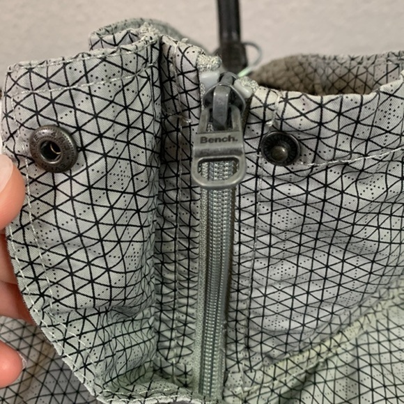 Bench Grey & Yellow Zip Up Waterproof Jacket - Picture 9 of 13